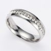 Titanium Wedding Ring for Men - Modern Silver Band