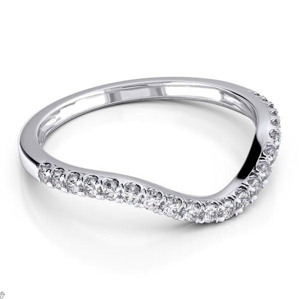 3 Piece Pear Cut Wedding Ring Set in Rhodium-Plated Sterling Silver