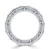 Vintage Eternity Wedding Band Ring for Women | Round Cut Stones in 925 Sterling Silver