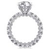 Eternity Pear Created White Sapphire Engagement Ring 6.88 CTW Sterling Silver