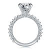 2.00 CT Sterling Silver 4-Prong Engagement Ring