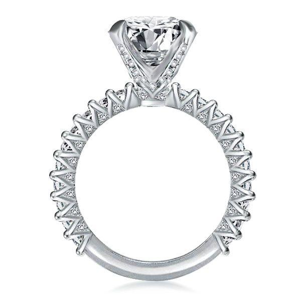 2.00 CT Sterling Silver 4-Prong Engagement Ring