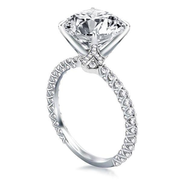 2.00 CT Sterling Silver 4-Prong Engagement Ring