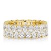 Pear Cut Eternity Wedding Band - 9.24 CT. TW. Sterling Silver