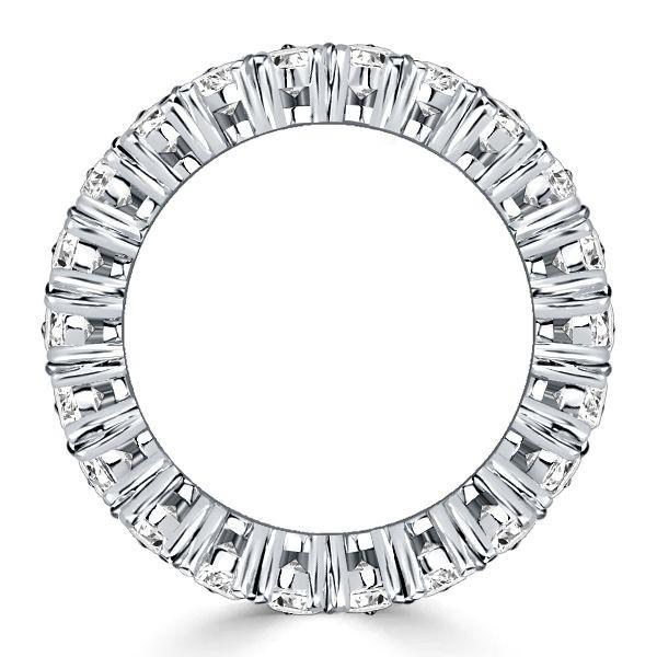 Pear Cut Eternity Wedding Band - 9.24 CT. TW. Sterling Silver