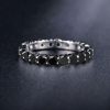 Sterling Silver Eternity Wedding Band - 2.20 CT Round Cut CZ - Classic Thin Ring