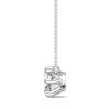 Sterling Silver Cushion Cut Solitaire Pendant Necklace with 1.50 CT. TW Stone