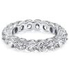 Classic Round Eternity Wedding Band in 925 Sterling Silver, 4.85 CT. TW.