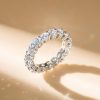 Classic Round Eternity Wedding Band in 925 Sterling Silver, 4.85 CT. TW.