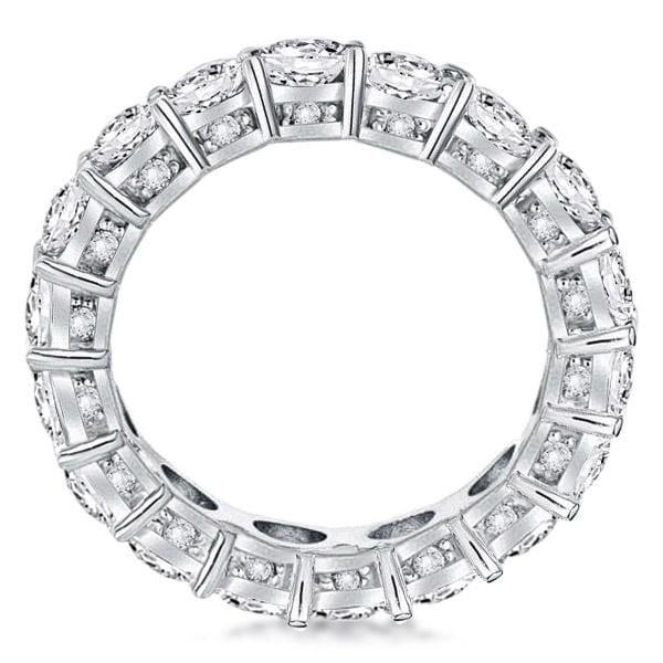 Classic Round Eternity Wedding Band in 925 Sterling Silver, 4.85 CT. TW.