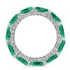 Pear Cut Sterling Silver Eternity Band - 3.85 CT. TW.