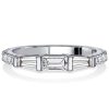 Dainty Baguette Wedding Band for Women | 1.18 CT. TW. Sterling Silver Anniversary Ring