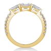 Dainty Baguette Wedding Band for Women | 1.18 CT. TW. Sterling Silver Anniversary Ring