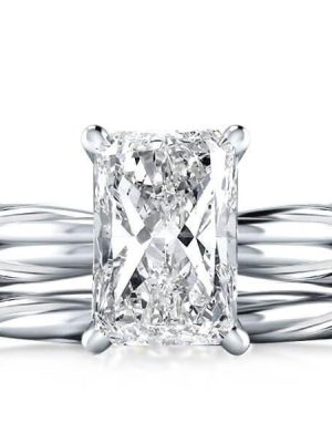 Twisted Rope Sterling Silver Wedding Band Set - 4.00 CT. TW.