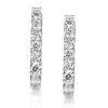 Sterling Silver Hoop Earrings - Classic Round Cut - 22.5mm Diameter