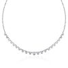 Starstruck Necklace: Bezel Set White Chain Necklace for Women - 925 Sterling Silver