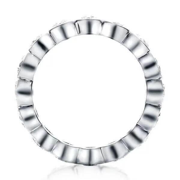 Sterling Silver Engagement Ring and Stackable Band Set with 8.91 CTW Stones