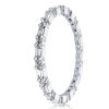 Classic Thin Eternity Wedding Band in Rhodium-Plated Sterling Silver (1.98 CT. TW.)