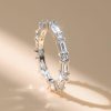 Classic Thin Eternity Wedding Band in Rhodium-Plated Sterling Silver (1.98 CT. TW.)