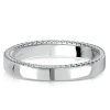 Pave White Sapphire Wedding Band Ring for Women in Sterling Silver