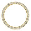 Pave White Sapphire Wedding Band Ring for Women in Sterling Silver