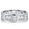 Sterling Silver Baguette Cut Eternity Band for Women | 3.60 CT. TW. Wedding Ring