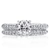 Sterling Silver Bridal Ring Set - 2.56 CT. TW. Cubic Zirconia