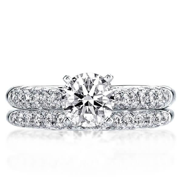 Sterling Silver Bridal Ring Set - 2.56 CT. TW. Cubic Zirconia