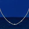 White Sapphire Baguette Tennis Necklace - Sterling Silver (17-22 inches)