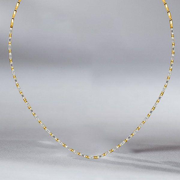 White Sapphire Baguette Tennis Necklace - Sterling Silver (17-22 inches)