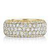 Wide 18K Gold Plated Sterling Silver Wedding Band for Women - 8.6mm