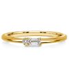 Baguette Cut Sterling Silver Wedding Band - Classic Morse Code Ring