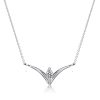 Marquise V Shape Necklace in 925 Sterling Silver