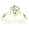 2.00 CT Round Solitaire Engagement Ring in 18K Gold Plated Sterling Silver