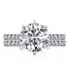 2.00 CT. Round Cut Eternity Bridal Set in Sterling Silver with Rhodium Plating