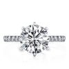 2.00 CT. Round Cut Eternity Bridal Set in Sterling Silver with Rhodium Plating