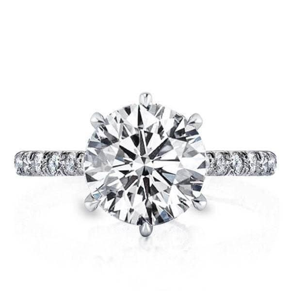 2.00 CT. Round Cut Eternity Bridal Set in Sterling Silver with Rhodium Plating