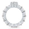 Marquise Cut Sterling Silver Engagement Ring - 3.86 CT Center Stone