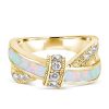 Knot Design White Sapphire Wedding Band in Sterling Silver