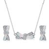 Opal Knot Necklace & Earrings Set - Sterling Silver Opal Jewelry