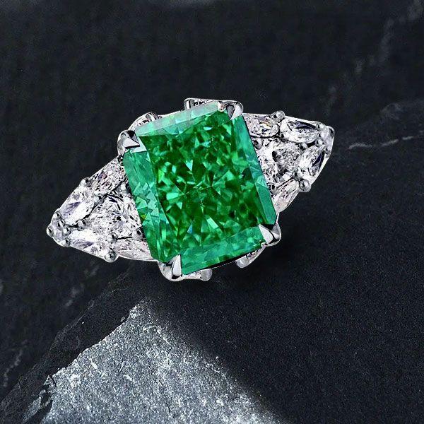 Sterling Silver Multi-Shape Cubic Zirconia Engagement Ring - 10.99 CTW