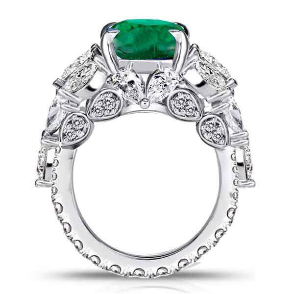 Sterling Silver Multi-Shape Cubic Zirconia Engagement Ring - 10.99 CTW
