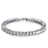 Princess Cut Tennis Bracelet | Silver Plated | 5.75 CT. TW. | Nickel Free