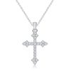 Sterling Silver Cross Necklace for Women - Pendant Necklace with Chain