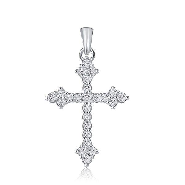 Sterling Silver Cross Necklace for Women - Pendant Necklace with Chain