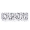 Cushion Cut Eternity Wedding Band - Sterling Silver, 16.65 CTW