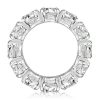 Cushion Cut Eternity Wedding Band - Sterling Silver, 16.65 CTW