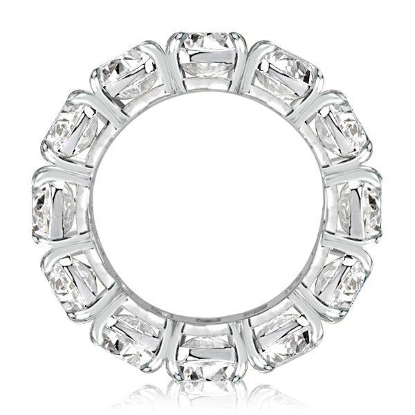 Cushion Cut Eternity Wedding Band - Sterling Silver, 16.65 CTW