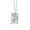 Simple Round Cut Solitaire Pendant Necklace in 925 Sterling Silver