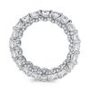 Eternity White Sapphire Wedding Band for Women - 925 Sterling Silver
